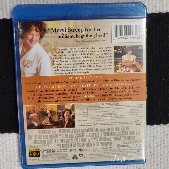 Julie & Julia movie Blu-Ray (New) - Picture 3 of 4